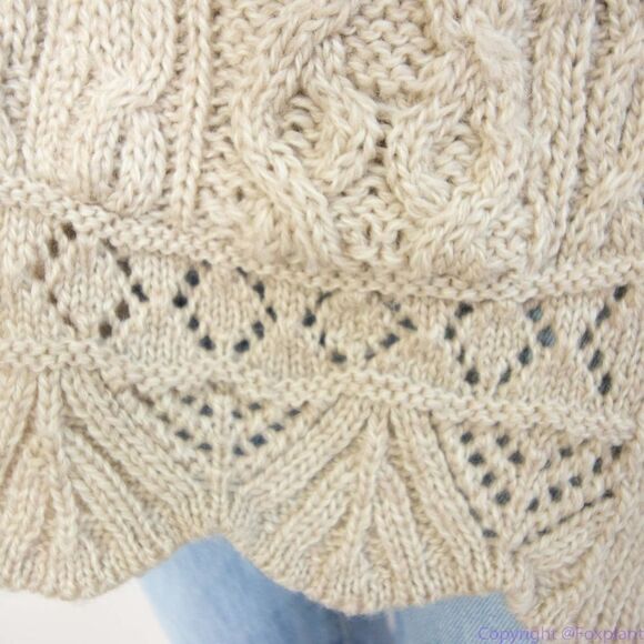 Inis Craft 100% merino wool fisherman cardigan sweater, women's‎ size S - Picture 8 of 16